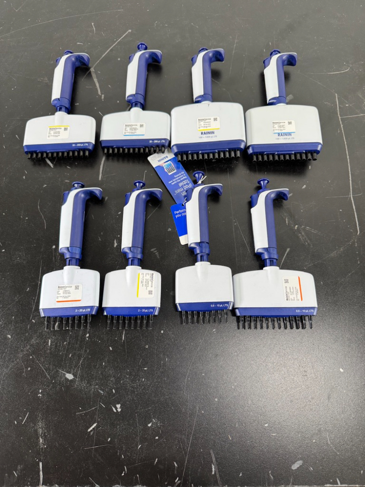Image of Rainin Pipet-Lite XLS Multichannel Pipettes - Quantity 8